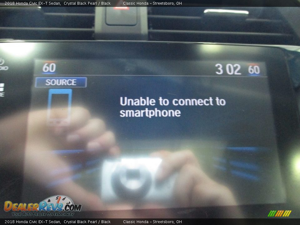 2018 Honda Civic EX-T Sedan Crystal Black Pearl / Black Photo #29