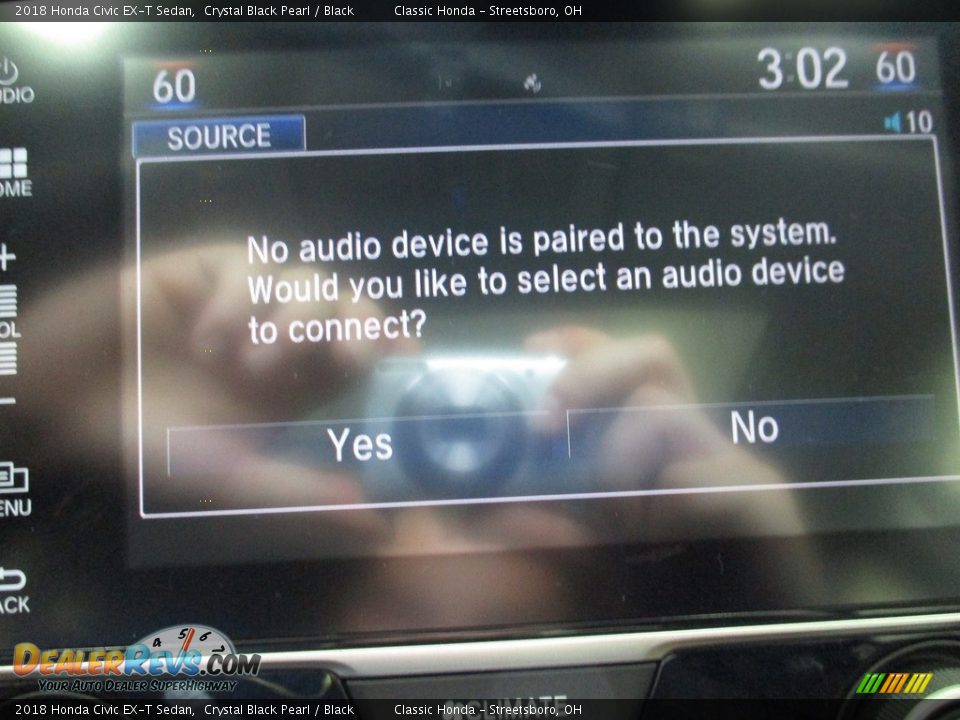 2018 Honda Civic EX-T Sedan Crystal Black Pearl / Black Photo #30