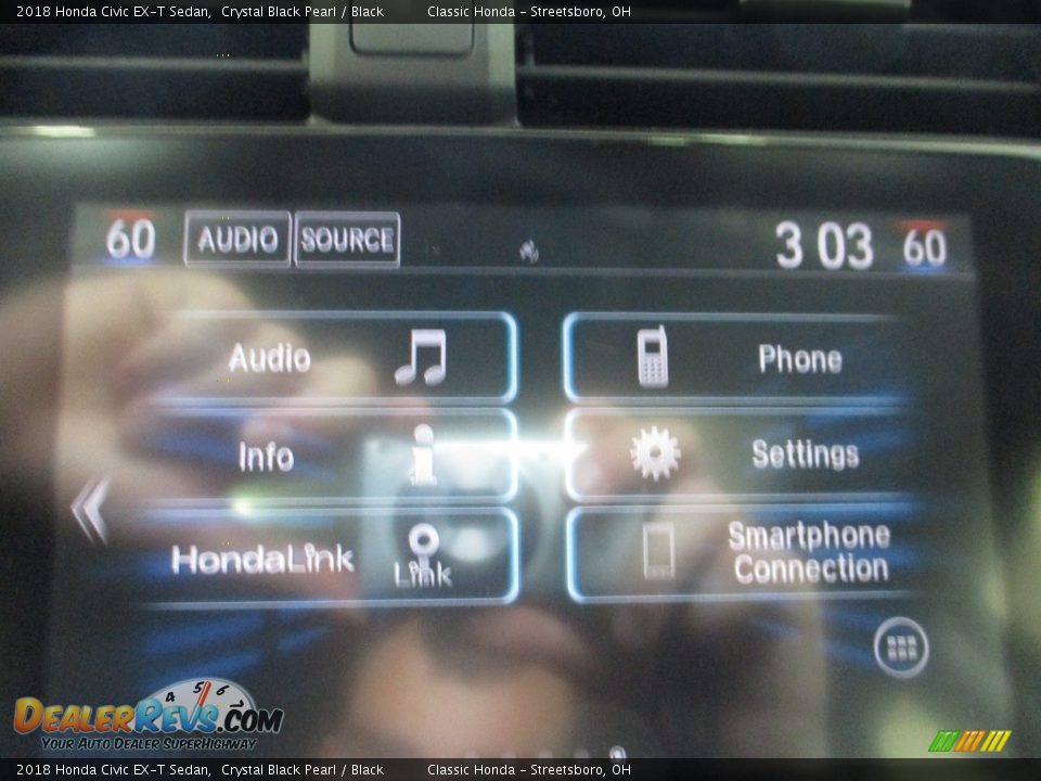 2018 Honda Civic EX-T Sedan Crystal Black Pearl / Black Photo #31