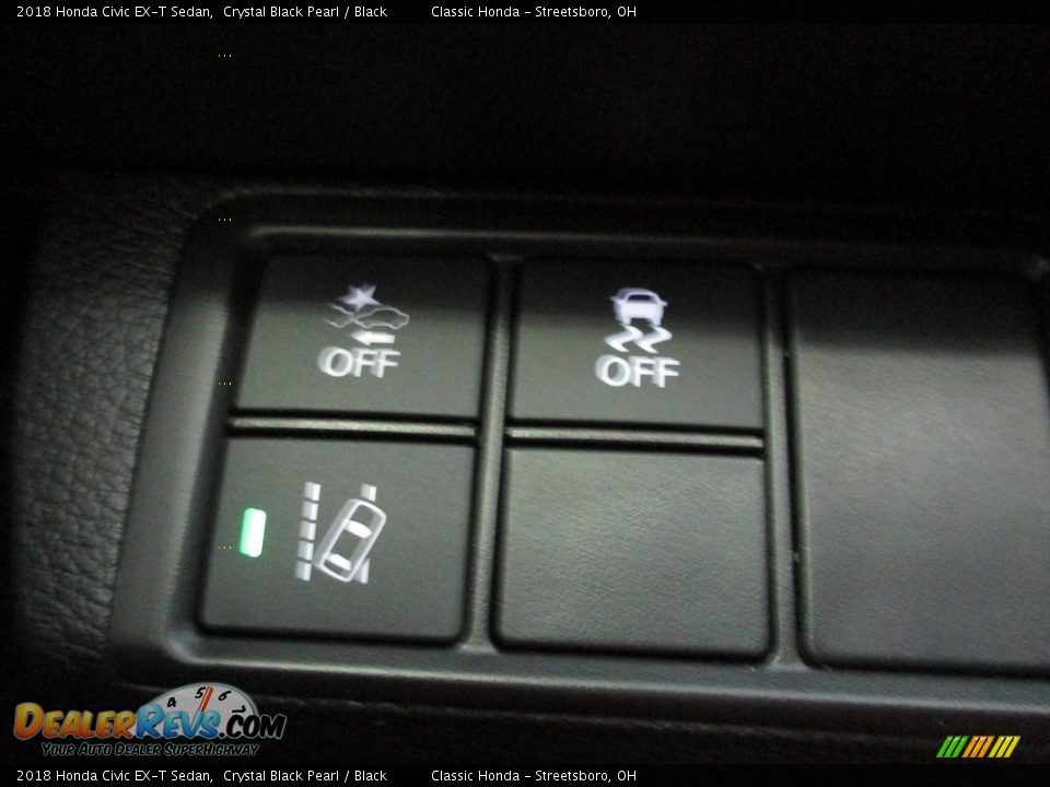 2018 Honda Civic EX-T Sedan Crystal Black Pearl / Black Photo #33