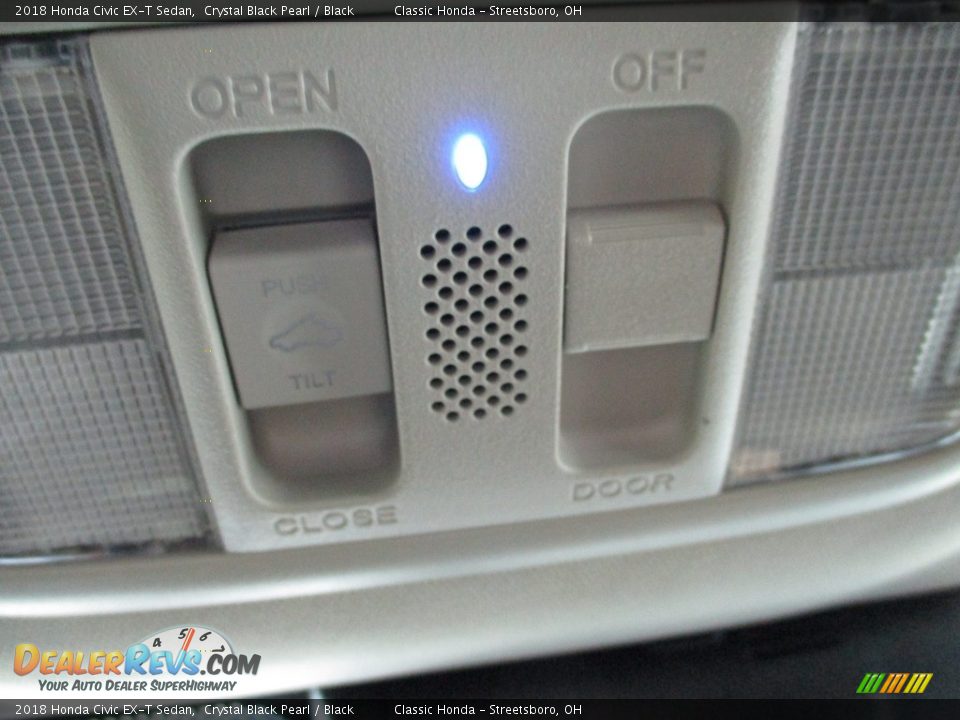 2018 Honda Civic EX-T Sedan Crystal Black Pearl / Black Photo #34