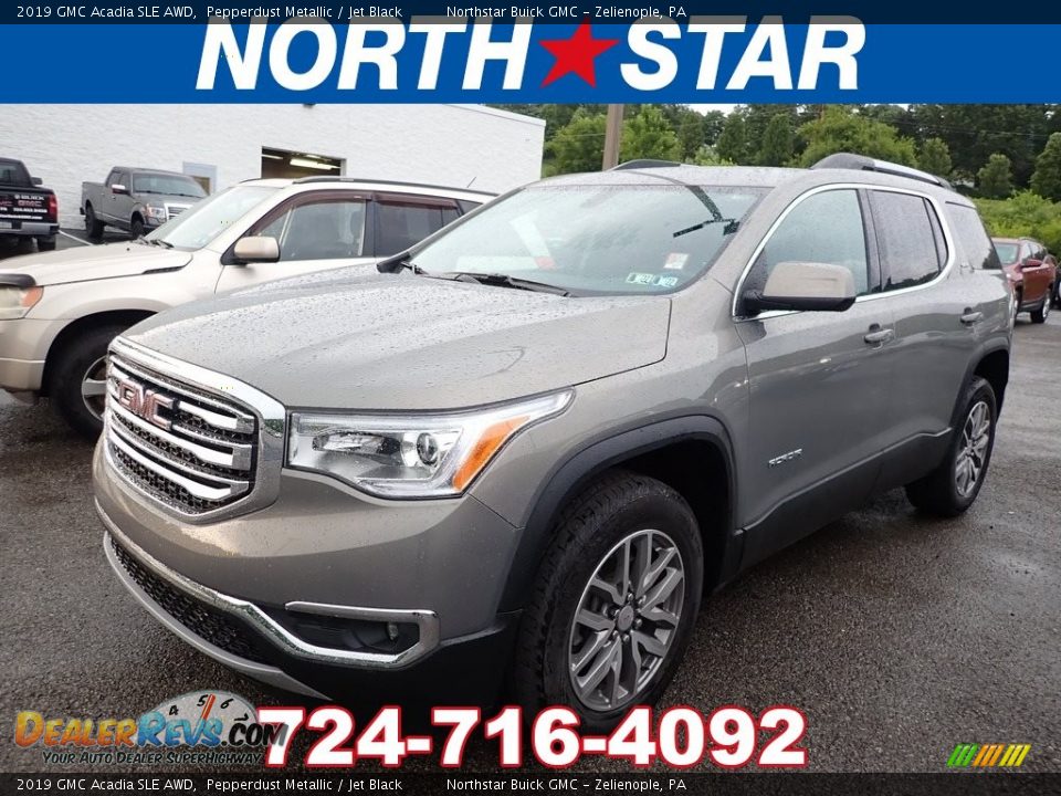 2019 GMC Acadia SLE AWD Pepperdust Metallic / Jet Black Photo #1