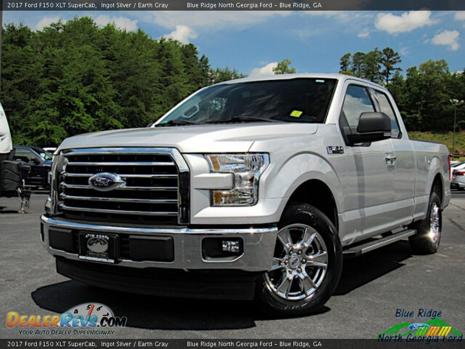 2017 Ford F150 XLT SuperCab Ingot Silver / Earth Gray Photo #1