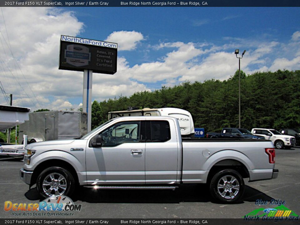 Ingot Silver 2017 Ford F150 XLT SuperCab Photo #2