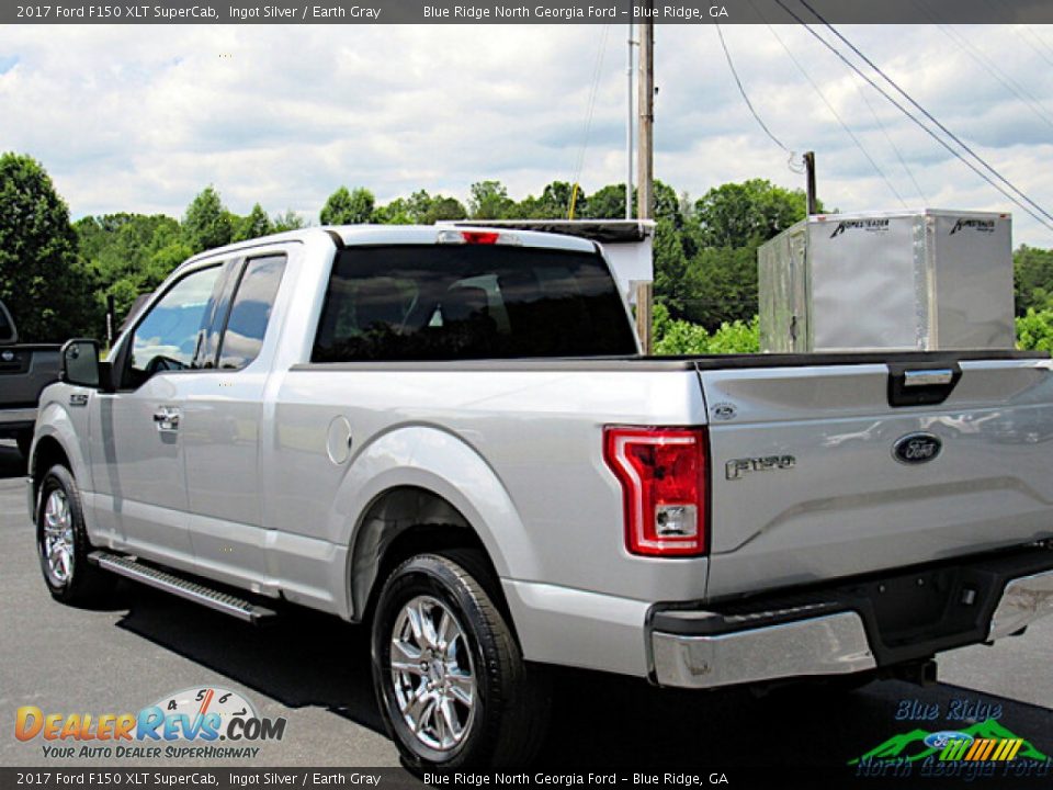 2017 Ford F150 XLT SuperCab Ingot Silver / Earth Gray Photo #3