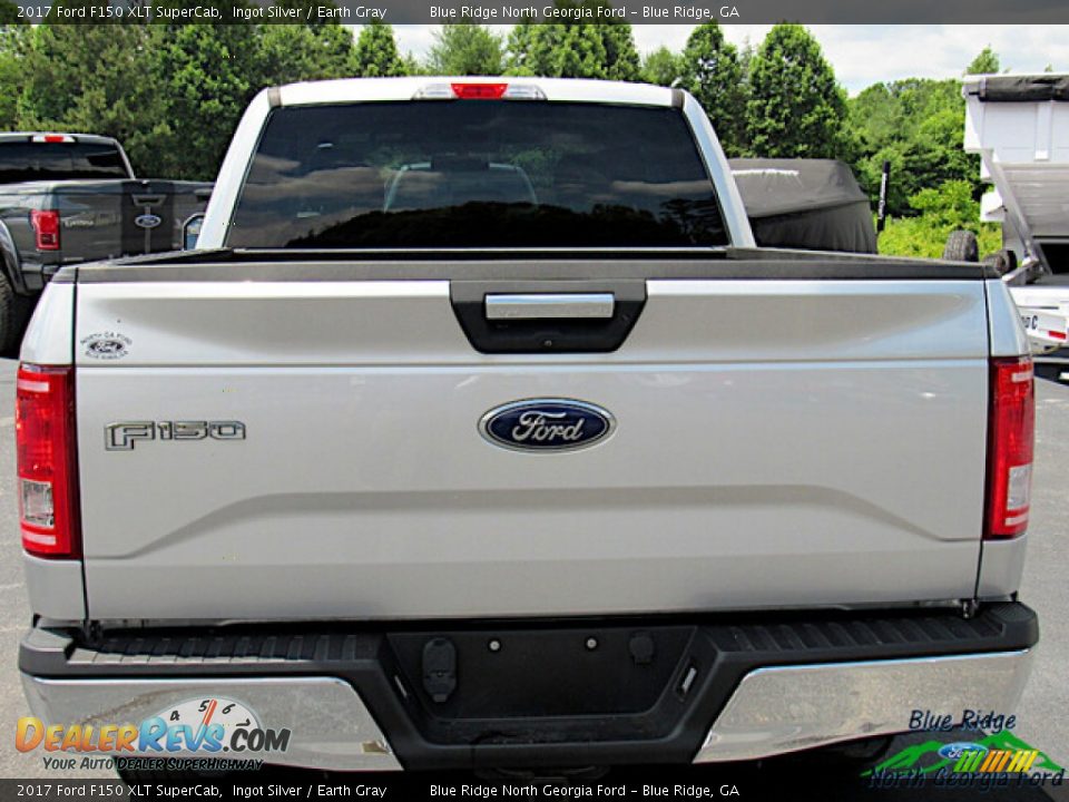 2017 Ford F150 XLT SuperCab Ingot Silver / Earth Gray Photo #4