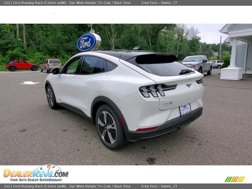 2021 Ford Mustang Mach-E Select eAWD Star White Metallic Tri-Coat / Black Onyx Photo #5