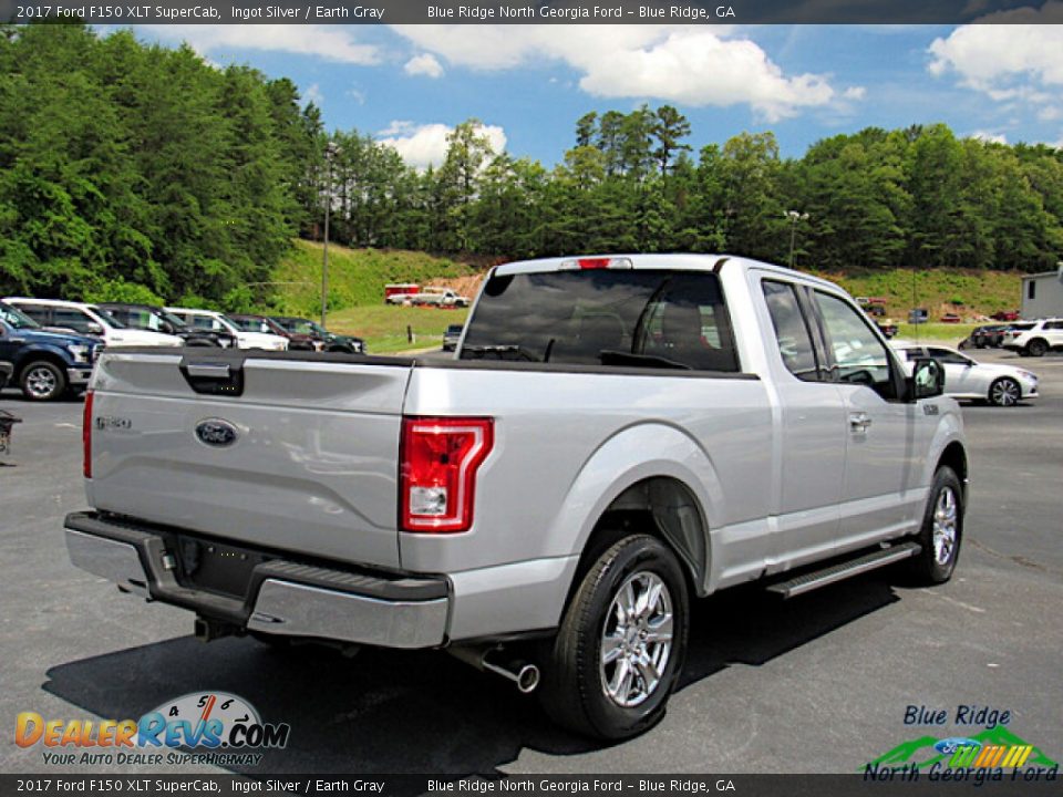 2017 Ford F150 XLT SuperCab Ingot Silver / Earth Gray Photo #5