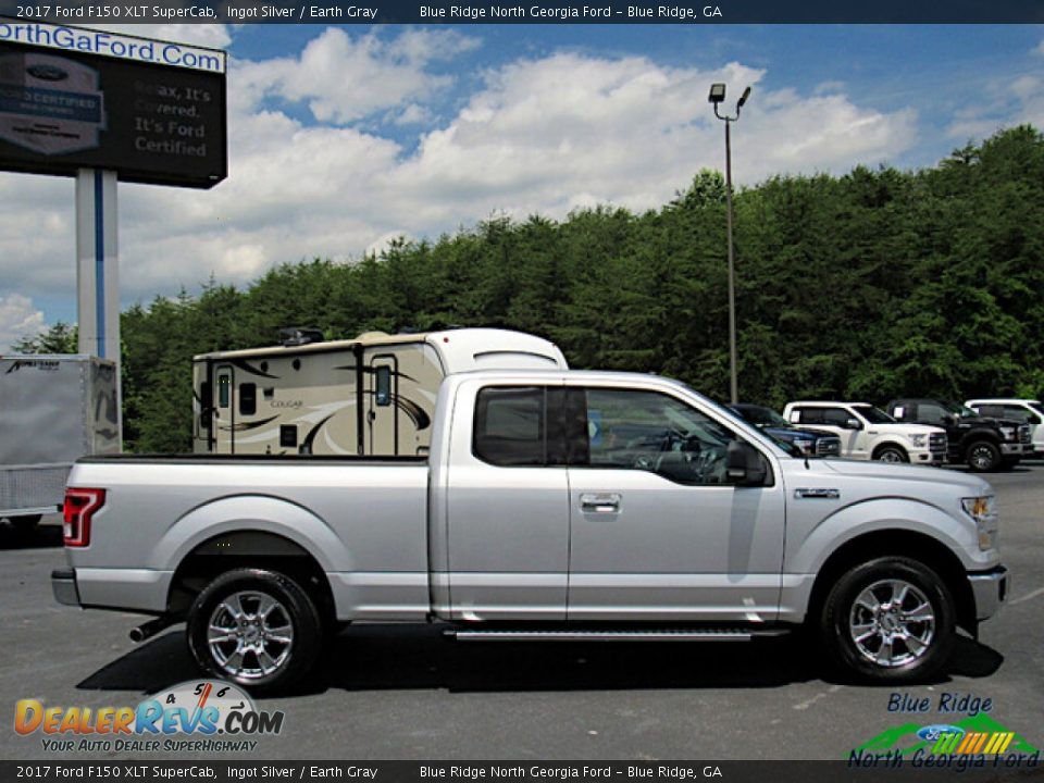 Ingot Silver 2017 Ford F150 XLT SuperCab Photo #6