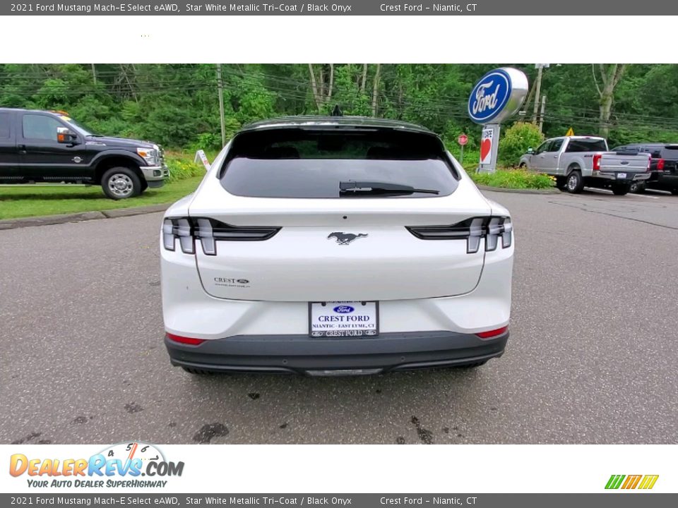 2021 Ford Mustang Mach-E Select eAWD Star White Metallic Tri-Coat / Black Onyx Photo #6