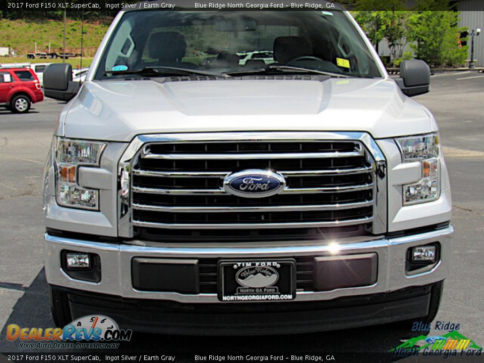 2017 Ford F150 XLT SuperCab Ingot Silver / Earth Gray Photo #8