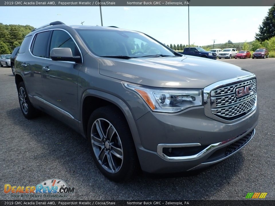 2019 GMC Acadia Denali AWD Pepperdust Metallic / Cocoa/Shale Photo #8