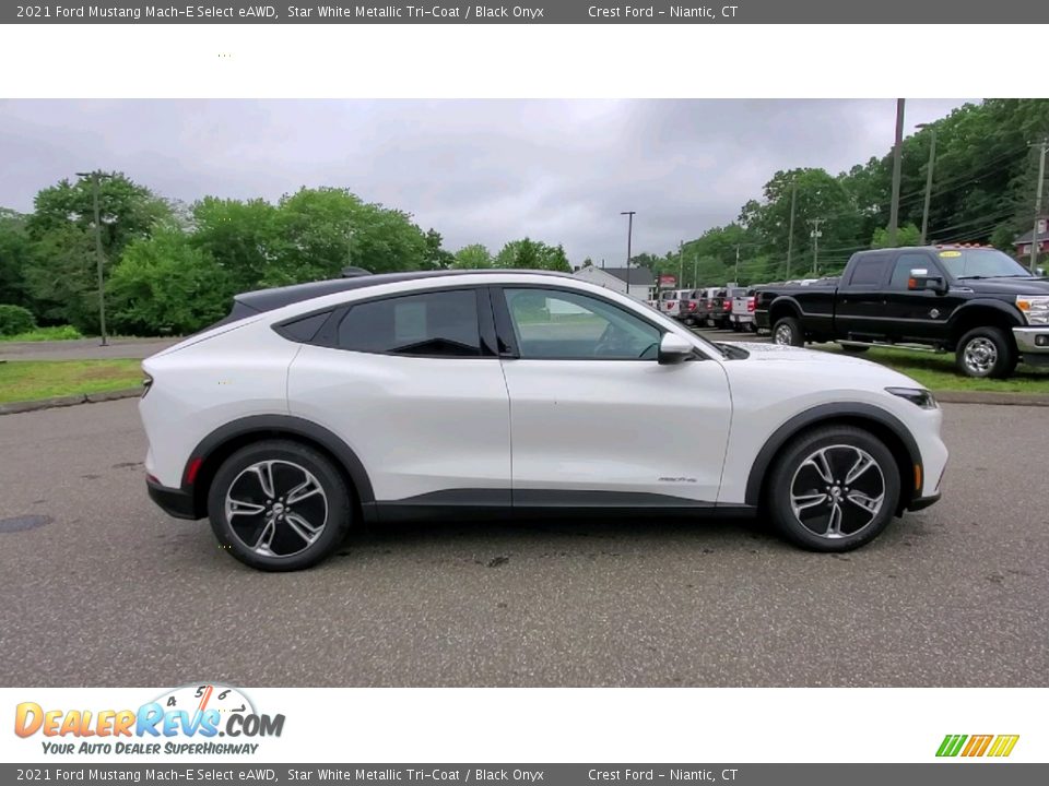 Star White Metallic Tri-Coat 2021 Ford Mustang Mach-E Select eAWD Photo #8