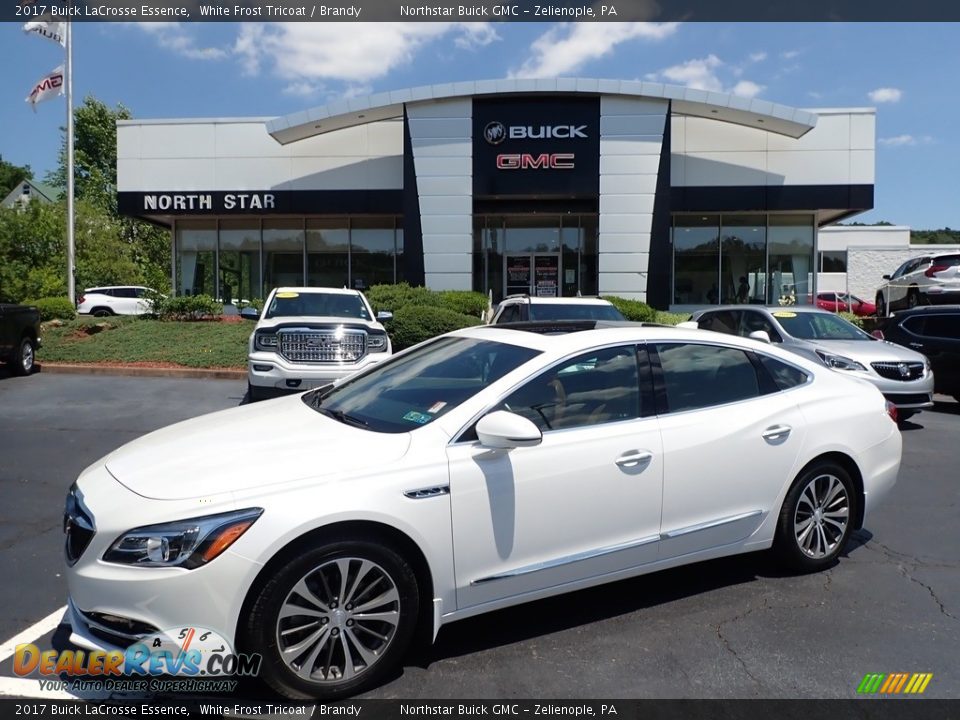 2017 Buick LaCrosse Essence White Frost Tricoat / Brandy Photo #1