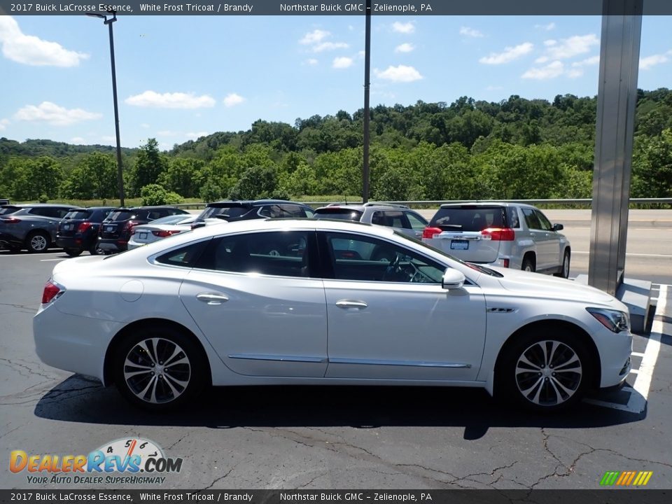 2017 Buick LaCrosse Essence White Frost Tricoat / Brandy Photo #5