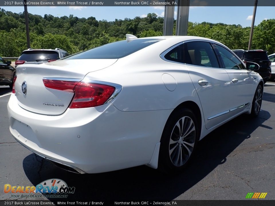 2017 Buick LaCrosse Essence White Frost Tricoat / Brandy Photo #9