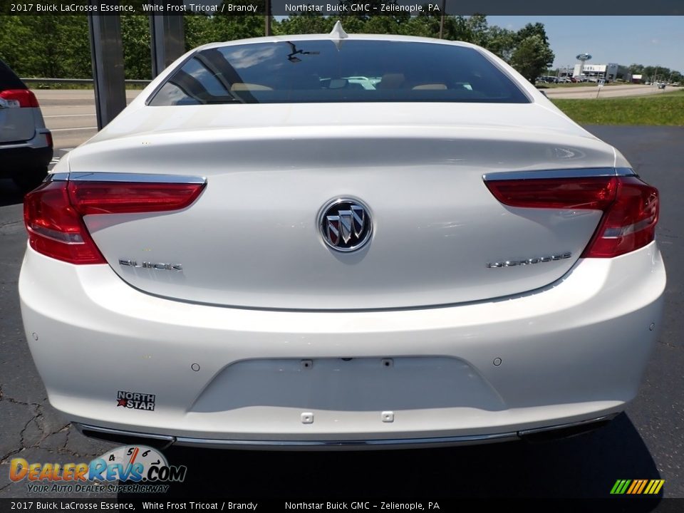 2017 Buick LaCrosse Essence White Frost Tricoat / Brandy Photo #10
