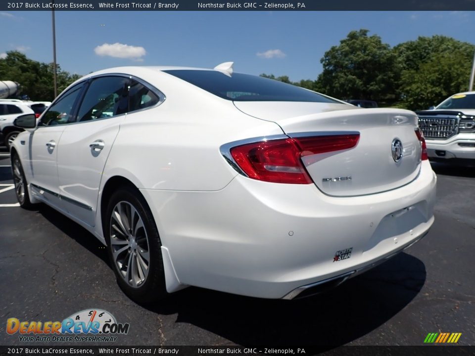 2017 Buick LaCrosse Essence White Frost Tricoat / Brandy Photo #12