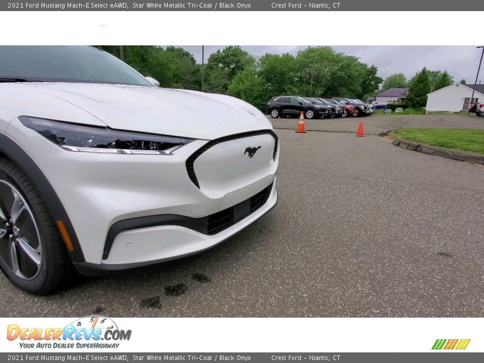 2021 Ford Mustang Mach-E Select eAWD Star White Metallic Tri-Coat / Black Onyx Photo #27