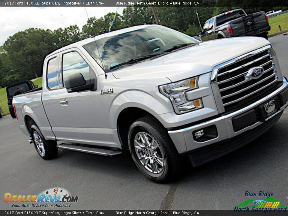 2017 Ford F150 XLT SuperCab Ingot Silver / Earth Gray Photo #29