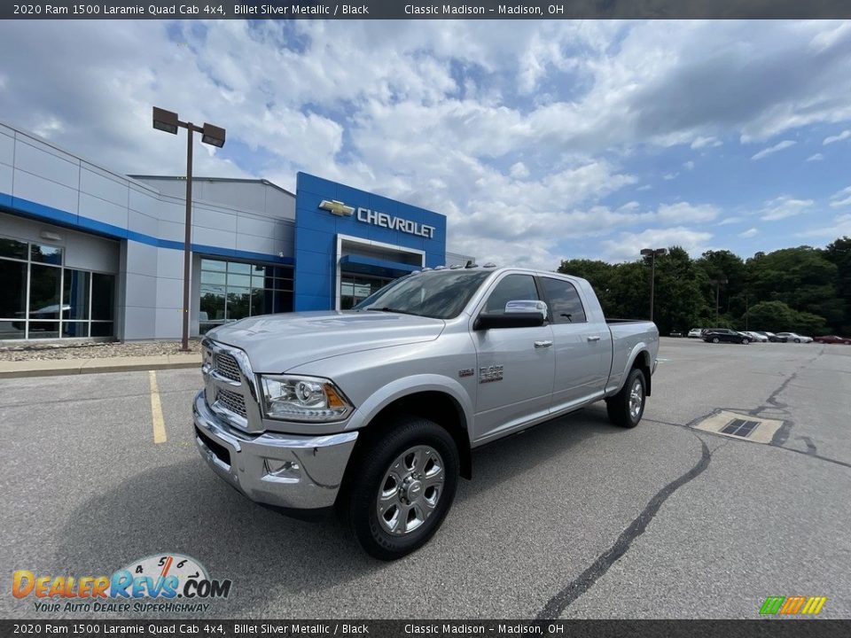 2020 Ram 1500 Laramie Quad Cab 4x4 Billet Silver Metallic / Black Photo #1