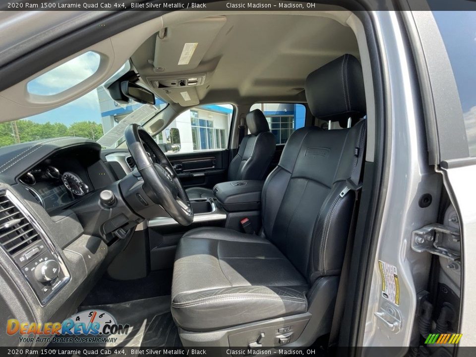 2020 Ram 1500 Laramie Quad Cab 4x4 Billet Silver Metallic / Black Photo #3
