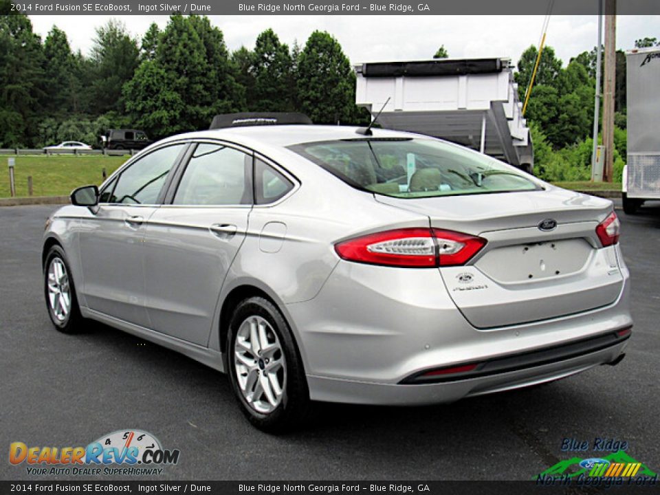 2014 Ford Fusion SE EcoBoost Ingot Silver / Dune Photo #3