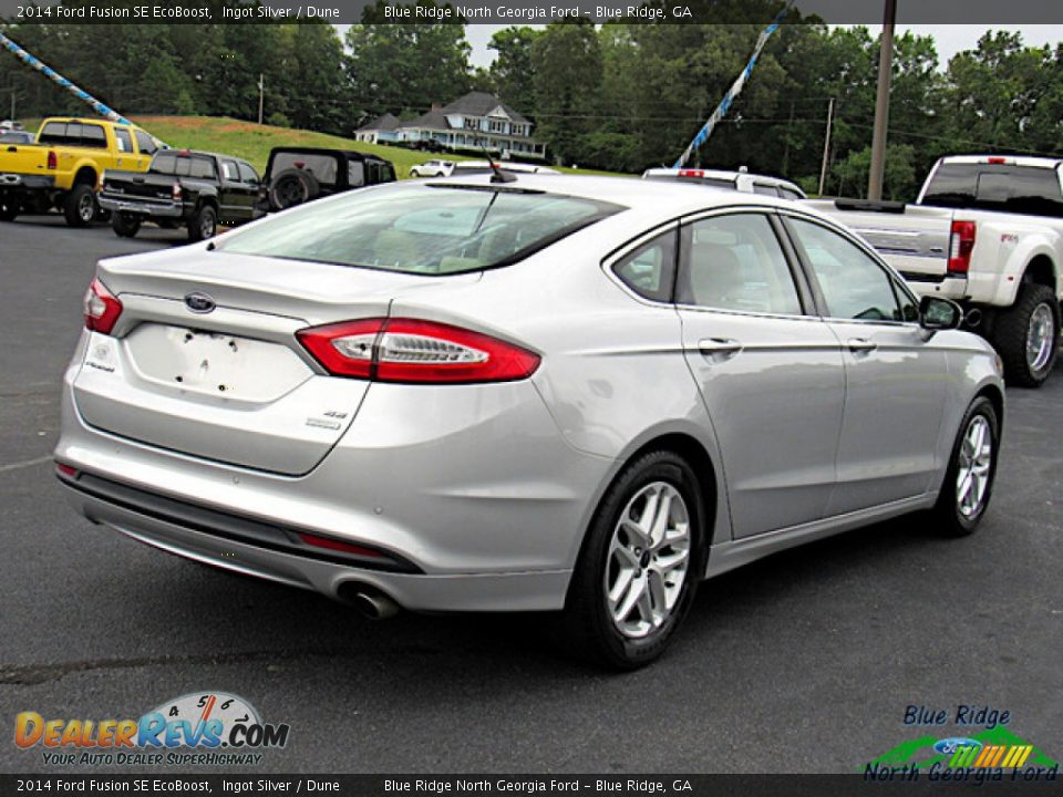 2014 Ford Fusion SE EcoBoost Ingot Silver / Dune Photo #5