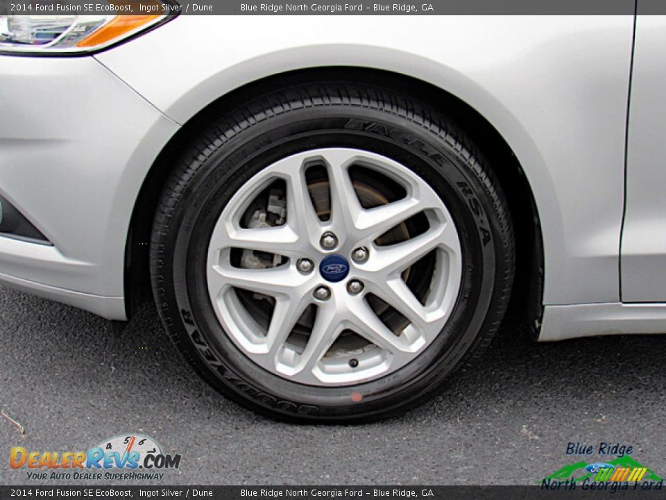 2014 Ford Fusion SE EcoBoost Ingot Silver / Dune Photo #9