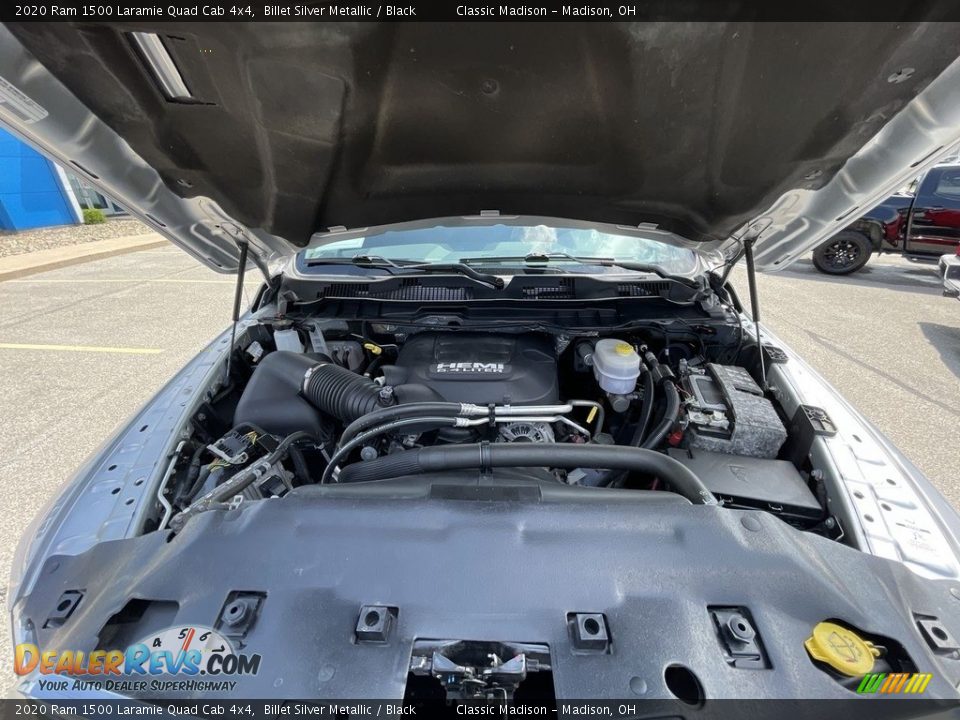 2020 Ram 1500 Laramie Quad Cab 4x4 Billet Silver Metallic / Black Photo #15