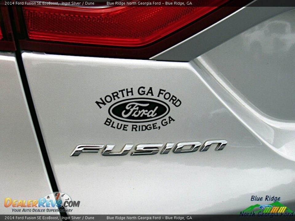 2014 Ford Fusion SE EcoBoost Ingot Silver / Dune Photo #28