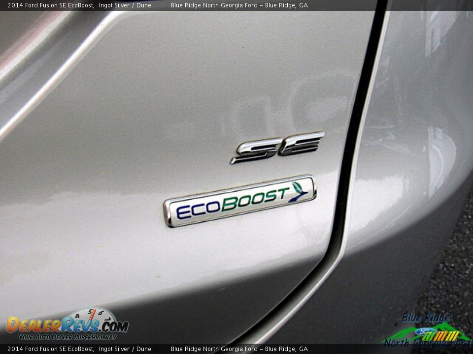 2014 Ford Fusion SE EcoBoost Ingot Silver / Dune Photo #29