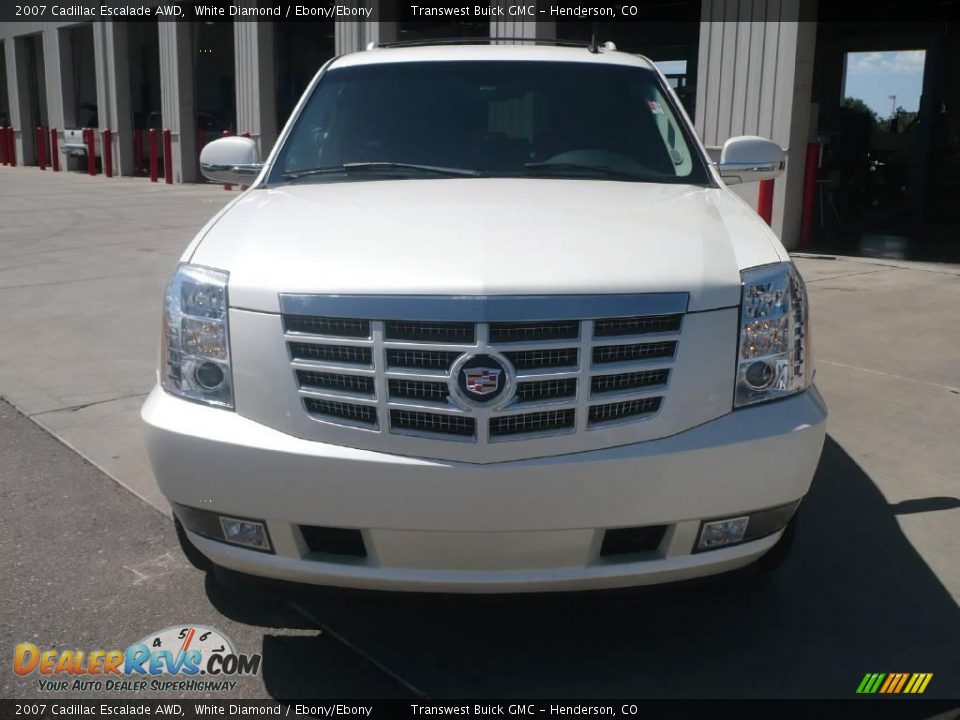 2007 Cadillac Escalade AWD White Diamond / Ebony/Ebony Photo #2
