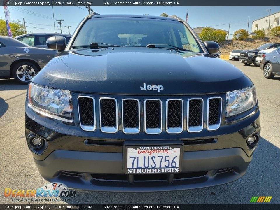 2015 Jeep Compass Sport Black / Dark Slate Gray Photo #2