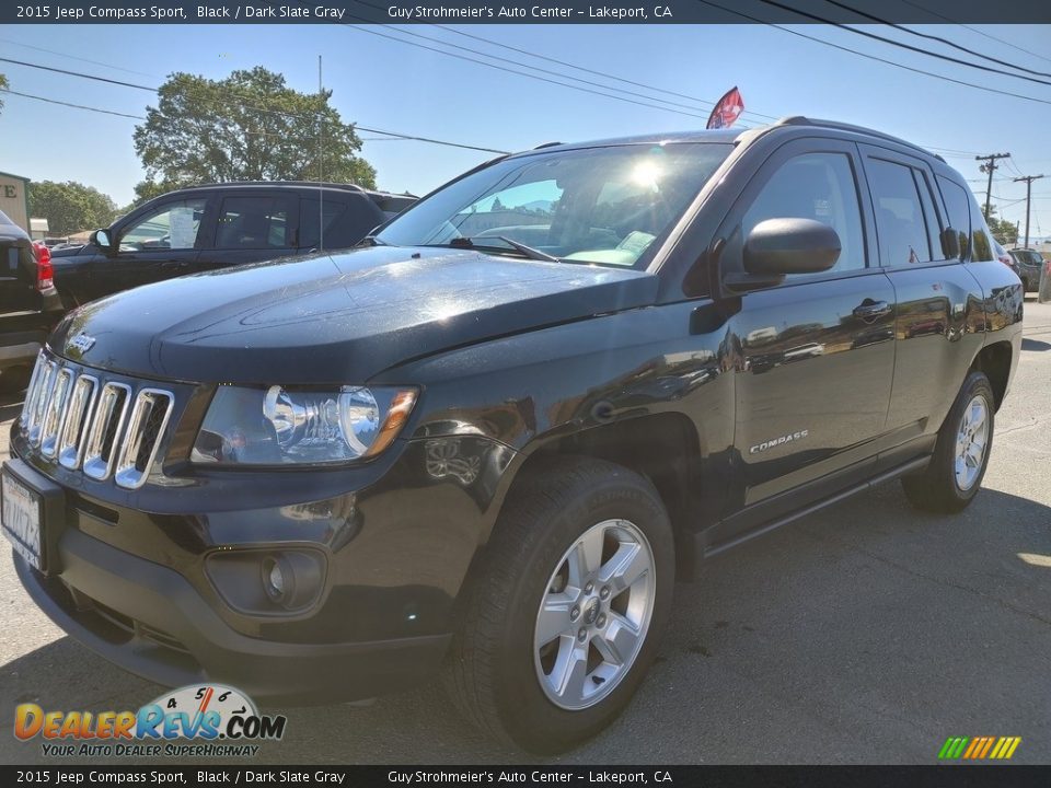 2015 Jeep Compass Sport Black / Dark Slate Gray Photo #3