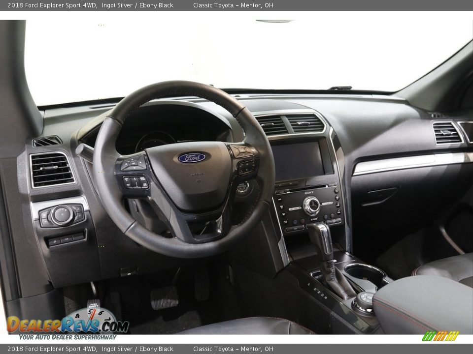 2018 Ford Explorer Sport 4WD Ingot Silver / Ebony Black Photo #6