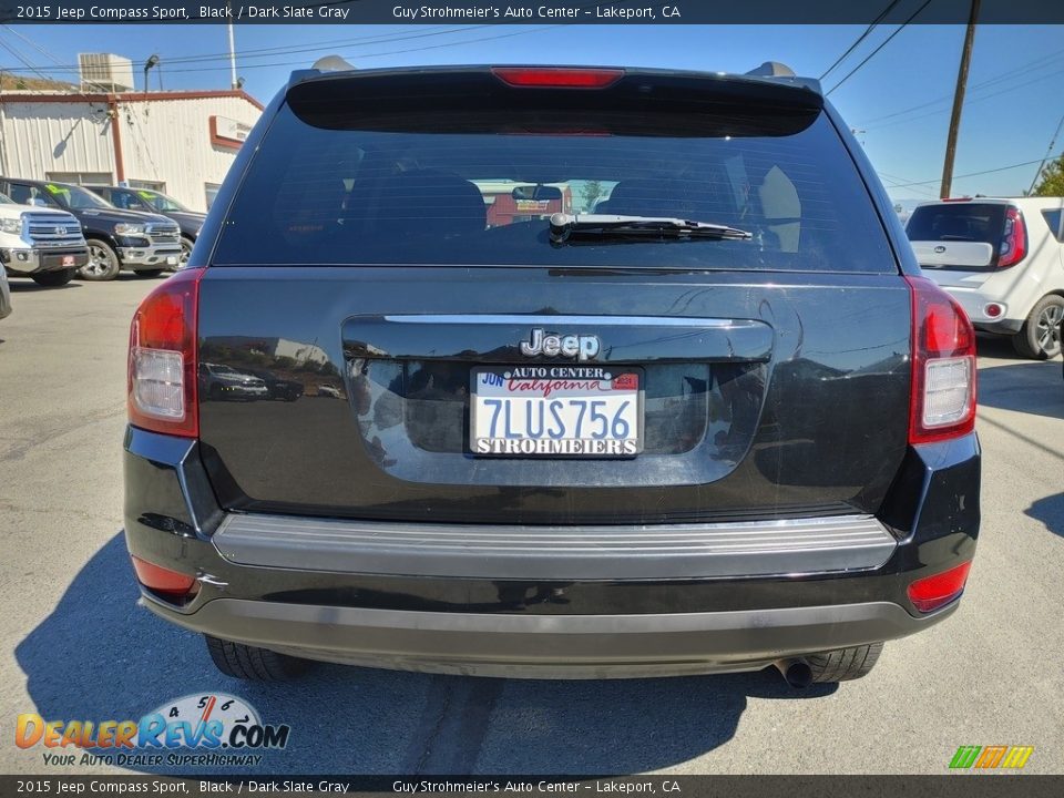 2015 Jeep Compass Sport Black / Dark Slate Gray Photo #5