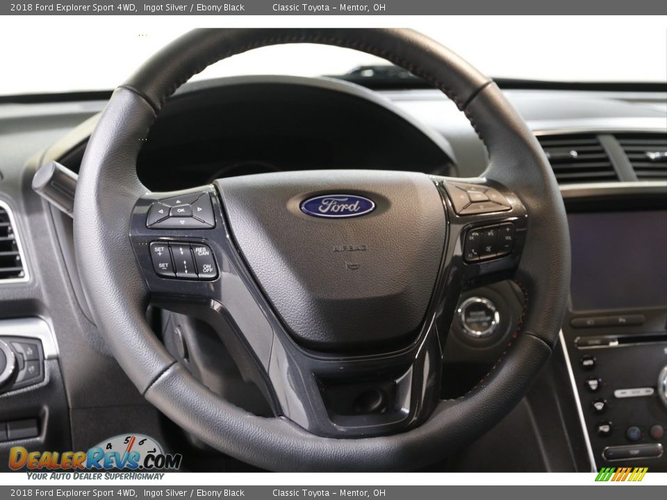 2018 Ford Explorer Sport 4WD Ingot Silver / Ebony Black Photo #7