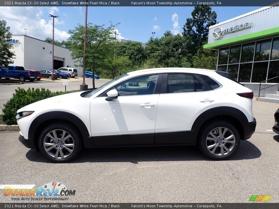 2021 Mazda CX-30 Select AWD Snowflake White Pearl Mica / Black Photo #6