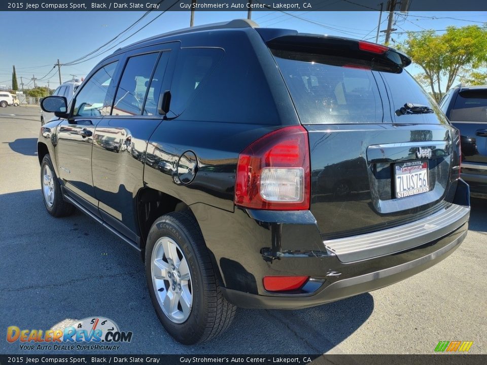 2015 Jeep Compass Sport Black / Dark Slate Gray Photo #6