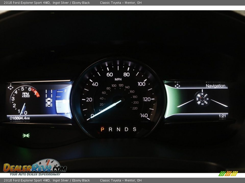 2018 Ford Explorer Sport 4WD Ingot Silver / Ebony Black Photo #8