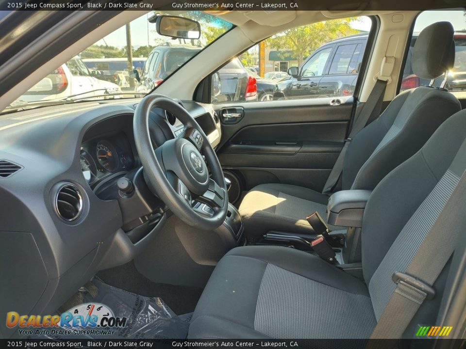 2015 Jeep Compass Sport Black / Dark Slate Gray Photo #8