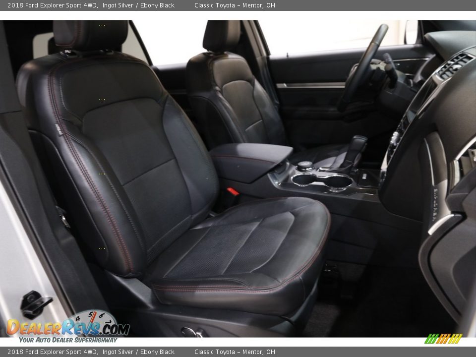 2018 Ford Explorer Sport 4WD Ingot Silver / Ebony Black Photo #15