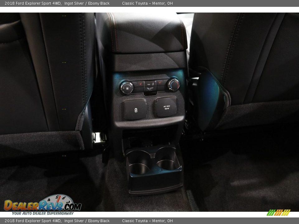 2018 Ford Explorer Sport 4WD Ingot Silver / Ebony Black Photo #19