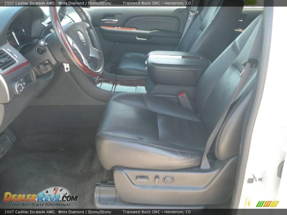 2007 Cadillac Escalade AWD White Diamond / Ebony/Ebony Photo #8