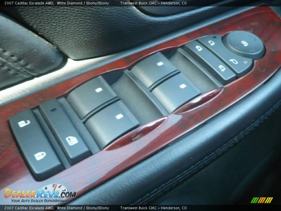 2007 Cadillac Escalade AWD White Diamond / Ebony/Ebony Photo #11
