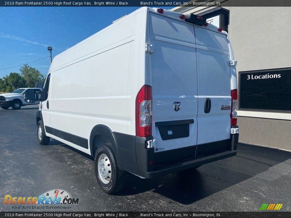 2019 Ram ProMaster 2500 High Roof Cargo Van Bright White / Black Photo #7