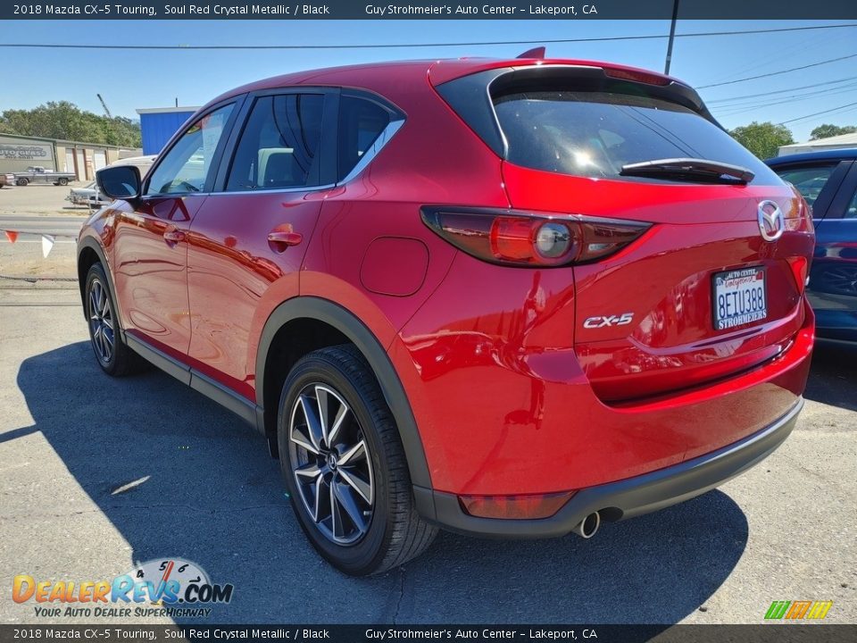 2018 Mazda CX-5 Touring Soul Red Crystal Metallic / Black Photo #4