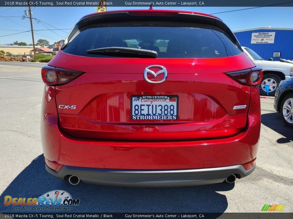 2018 Mazda CX-5 Touring Soul Red Crystal Metallic / Black Photo #5