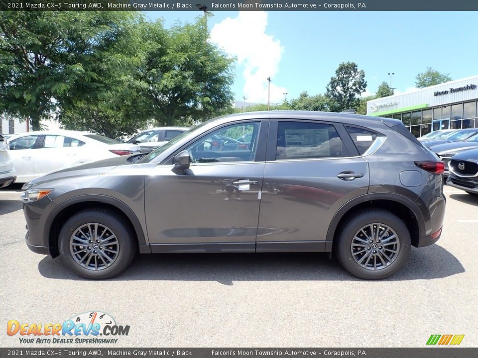 2021 Mazda CX-5 Touring AWD Machine Gray Metallic / Black Photo #6